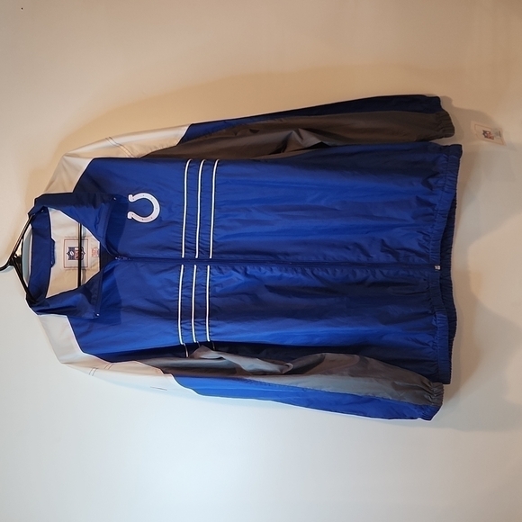 Vintage Indianapolis Colts NFL Team Apparel SI Windbreaker Full Zip Size XXL NWT - Picture 1 of 12